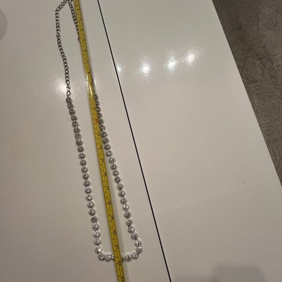 Sparkling Rhinestone Chain Belt – Adjustable Silver Statement Accessory ✨ - Picture 14 of 16